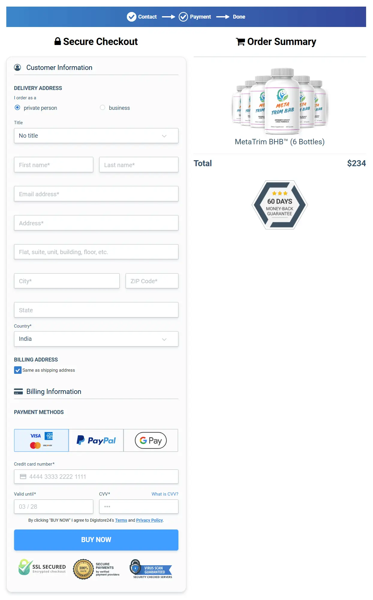 MetaTrim BHB™_order